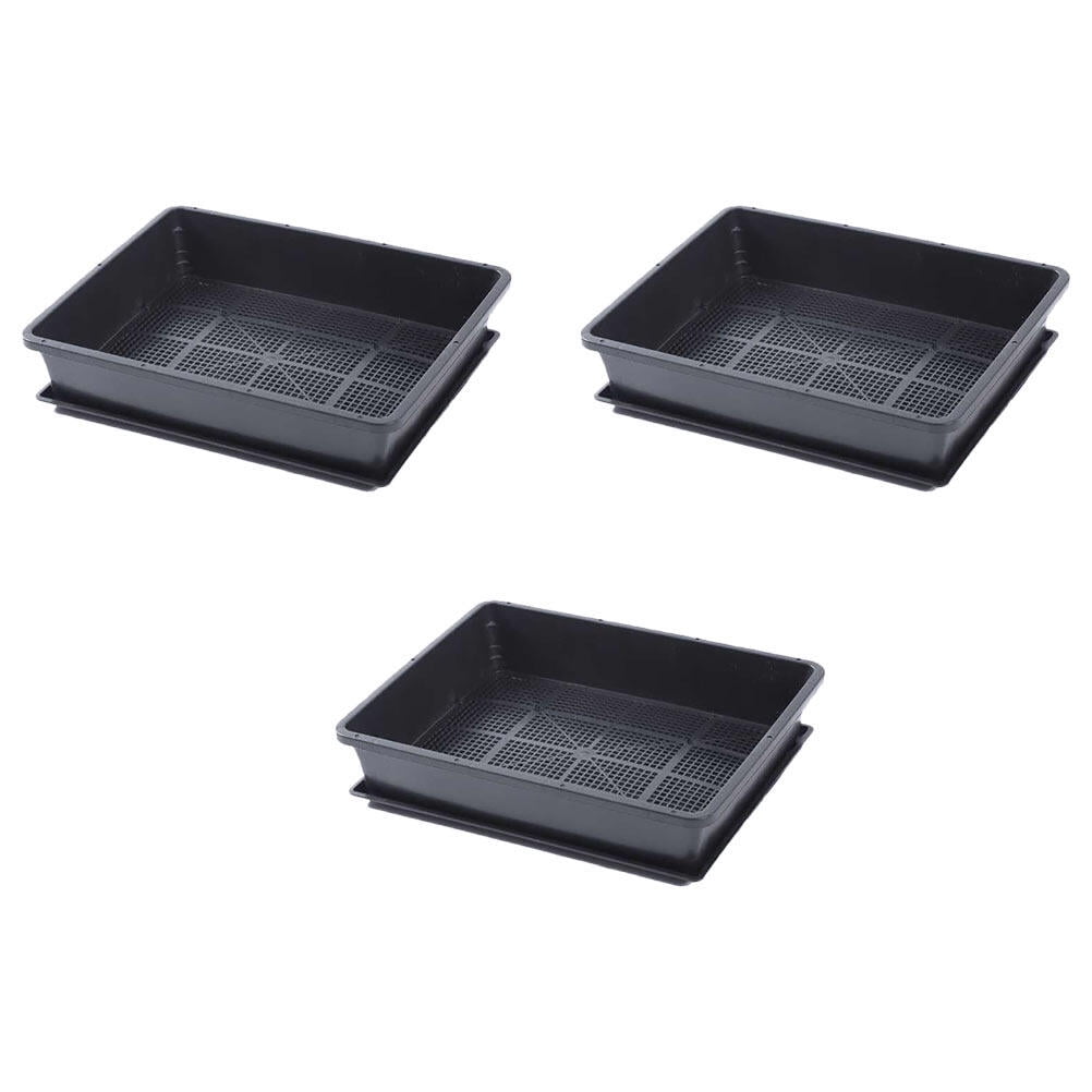 JMXIANG 3 Sets Plastic Garden Growing Pots Nursery Pots Propagation