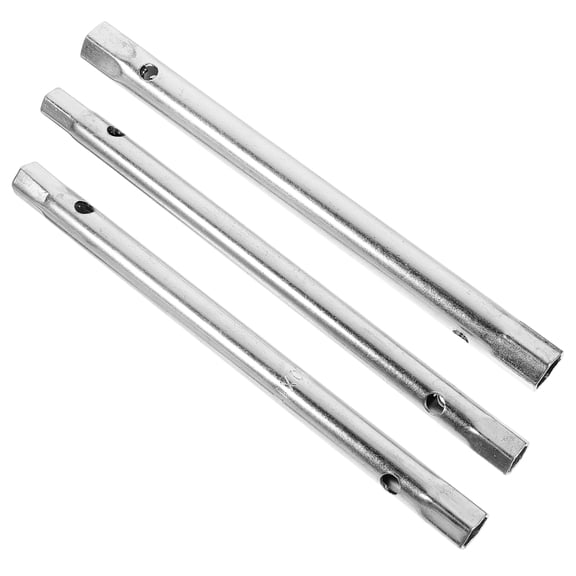 3pcs Dual-ended Wrench Set for Home Use Compact Steel Design Fits Nut Tap Tools