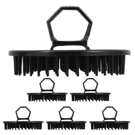 JMXIANG 6pcs Hair Scalp Scrubber Portable Hair Brush for Shower Scalp Massage Tool Hair Shampoo Comb Dandruff Removal for Men and