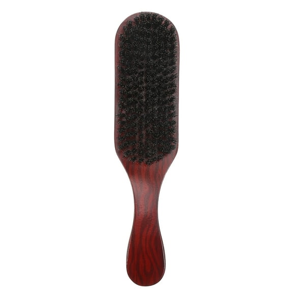JMXIANG Boar Bristle Brush Stiff Bristle Detangling Brush Thin Hair Detangling Brush Brush Hair Beard Brush for Men Detangling, Smoothing