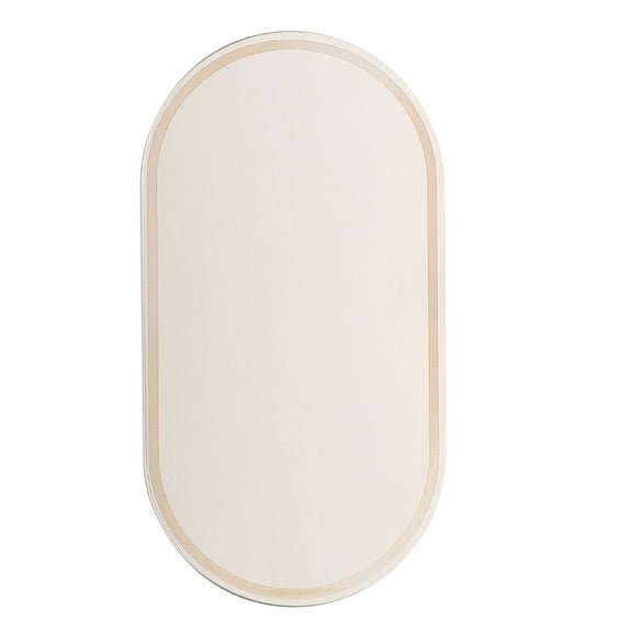 UPGRATOR Shatterproof Design Visor Makeup Mirror White Stainless Steel for Driving 1Pack