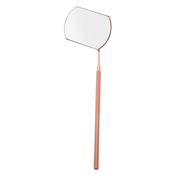 Stainless Steel Detachable Eyelash Extension Mirror for Makeup Inspection 1 Set Rose Gold