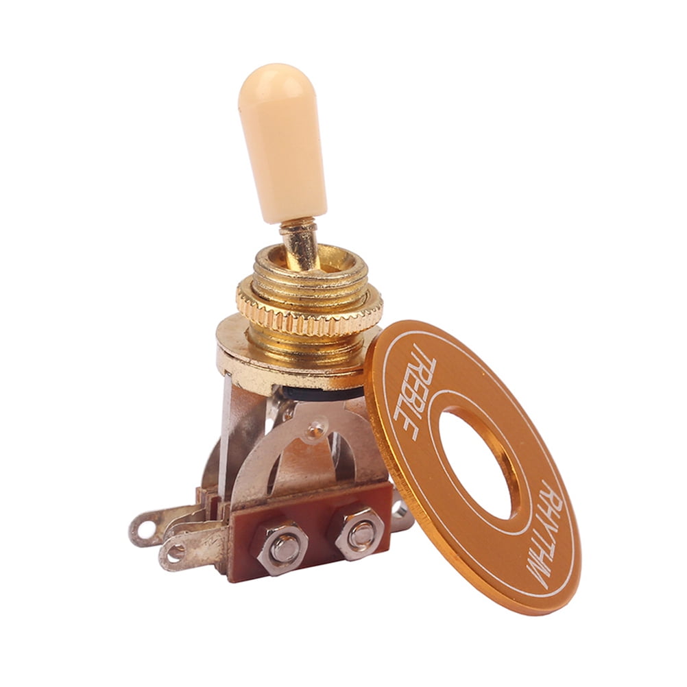 JMXIANG Electric Guitar 3 Way Toggle Switch Rhythm Treble Washer Ring