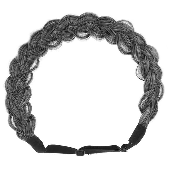 JMXIANG Handmade Fishbone Braid Hair Bands for Women Adjustable Headband for Girls' Hair Decor and Daily Headdress Synthetic Hair Headband