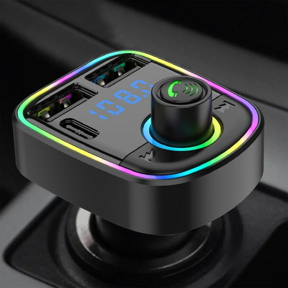JMYHOAM Car Stereo Bluetooth FM Transmitter Wireless Radio Adapter Car Kit with USB Charging Car Charger MP3 Player Car Accessories on Clearance