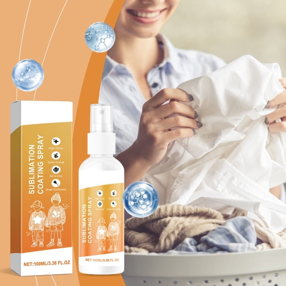 JMYHOAM Clean Gadgets 100ml Cotton Shirt Thermal Sublimation Coating Spray Fast Drying Stable Enhanced Gloss Wear-resisting Coating Spray Cleaning Supplies