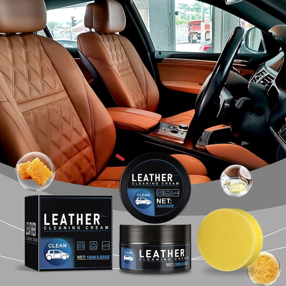 JMYHOAM Clean Gadgets Car Interior Leather Cleaning and Care Cream Leather Shoes Leather Bags Leather Goods No Washing Multi-purpose Stain Remover Cleaning Supplies