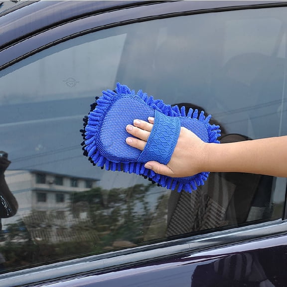 JMYHOAM Clean Gadgets Microfiber Car Wash Sponge-Non-Scratch Wash Mitt-Two Sided Microfiber Wash Sponge-Microfiber Mitt for Cars Trucks Boats Cleaning Supplies