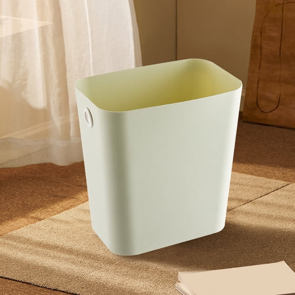 JMYHOAM Clean Gadgets Rectangular Open top Waste Bin Suitable for Home Bathroom Kitchen Bedroom Office Waste Bin Modern Plastic Waste Bin Cleaning Supplies