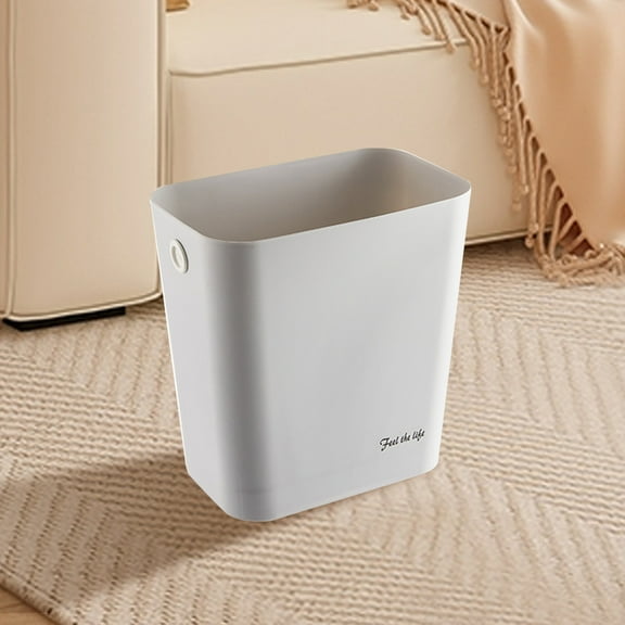 JMYHOAM Clean Gadgets Rectangular Open top Waste Bin Suitable for Home Bathroom Kitchen Bedroom Office Waste Bin Modern Plastic Waste Bin Cleaning Supplies