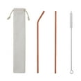thumbnail image 1 of JMYHOAM Drinking Straws 304 Color Metal Stainless Steel Straws Portable Set Reusable Bar Drinks Milk Tea Straws Home and Kitchen on Clearance, 1 of 5