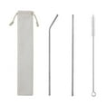 thumbnail image 1 of JMYHOAM Drinking Straws 304 Color Metal Stainless Steel Straws Portable Set Reusable Bar Drinks Milk Tea Straws Home and Kitchen on Clearance, 1 of 5