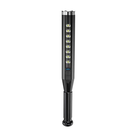 JMYHOAM Flashlight - Self Wolf Tooth Stick Strong Light Flashlight Outdoor USB Charging Security Patrol Cob Baseball Stick Flashlight