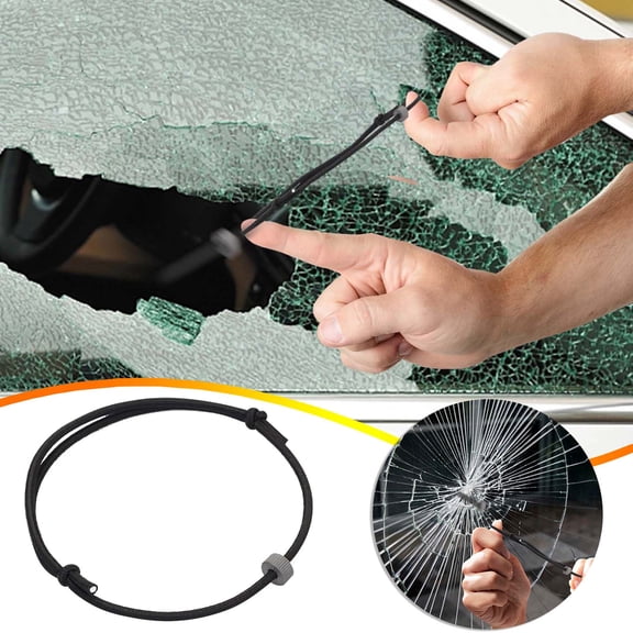 JMYHOAM Home Gadgets Bracelet Car Window Breaker Wrist Strap Escape Tool Carbide Bead and Handcuff Key Vehicle Escape Emergency Tempered Glass Breaker Tools on Sale and Clearance