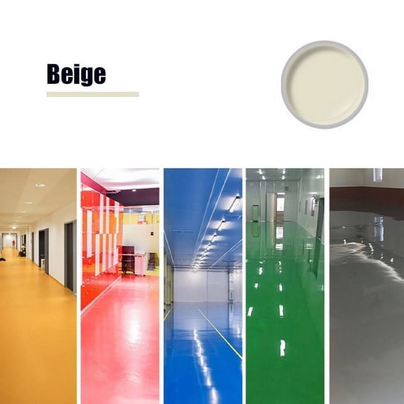 JMYHOAM Home Gadgets Floor Paint Quick-Dry Slip Water-Based Floor Paint Nante Wind Paint Gold Silk Epoxy Floor Paint Water-Based Garage 500ml Tools