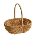 thumbnail image 1 of JMYHOAM Home Storage Multipurpose Woven Basket Decoration Large Woven Picnic Fruit Basket, 1 of 3