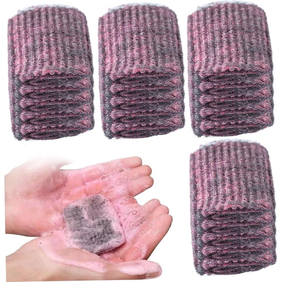 JMYHOAM Kitchen Gadgets with Soap Set of 20 Steel Wool Soap Pad for Cleaning Pre-Soaked Pots Effective Cleaning Pads Metal Scouring Pads Scratch Home and Kitchen on Clearance