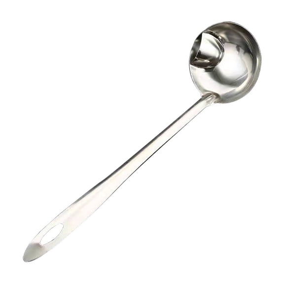JMYHOAM Kitchen Gadgets Stainless Steel Oil Filter Spoon Oil Separator Spoon Soup Spoon Grease Separator Spoon