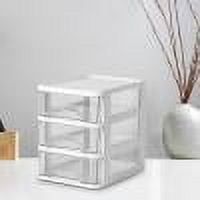 JMYHOAM Storage Containers Desktop Storage Box, Transparent Small Drawer Desk, Plastic Mini Storage Box, Stationery Storage Box Home and Storage
