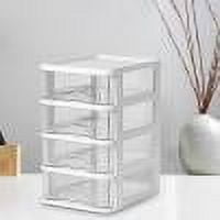 JMYHOAM Storage Containers Desktop Storage Box, Transparent Small Drawer Desk, Plastic Mini Storage Box, Stationery Storage Box Home and Storage