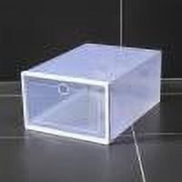 JMYHOAM Storage Containers Folding Storage Thickened Transparent Shoe Box Drawer Type Combination Shoe Storage Box Plastic Shoe Box,men Style Home and Storage