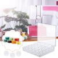 JMYHOAM Storage Containers Sewing Machine Bobbins Plastic Sewing Machine Bobbins with Storage Case Box for Singers Home and Storage