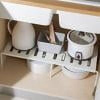 JMYHOAM Storage Gadget Space Saving Shelf Retractable for Kitchen Shoe Cabinet Home and Storage