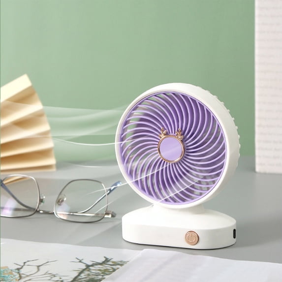 JMYHOAM Three Speed Desktop Fan USB Charging Small Electric Fan Portable Handheld Small Fan Suitable For Home And Outdoor Use Standing Fan on Clearance