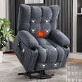 thumbnail image 1 of JMYMRY Power Lift Recliner Chair with Massage and Heating, Electric Lift Reclining Chair for Elderly, Side Pocket and Cup Holder for Living Room, USB and Type-C Charging Ports,Blue, 1 of 8