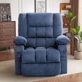 thumbnail image 1 of JMYMRY Power Lift Recliner Chair, Oversize Classic Manual Recliner Chair with Overstuffed Arms and Back, Remote Control Single Sofa,Blue, 1 of 8