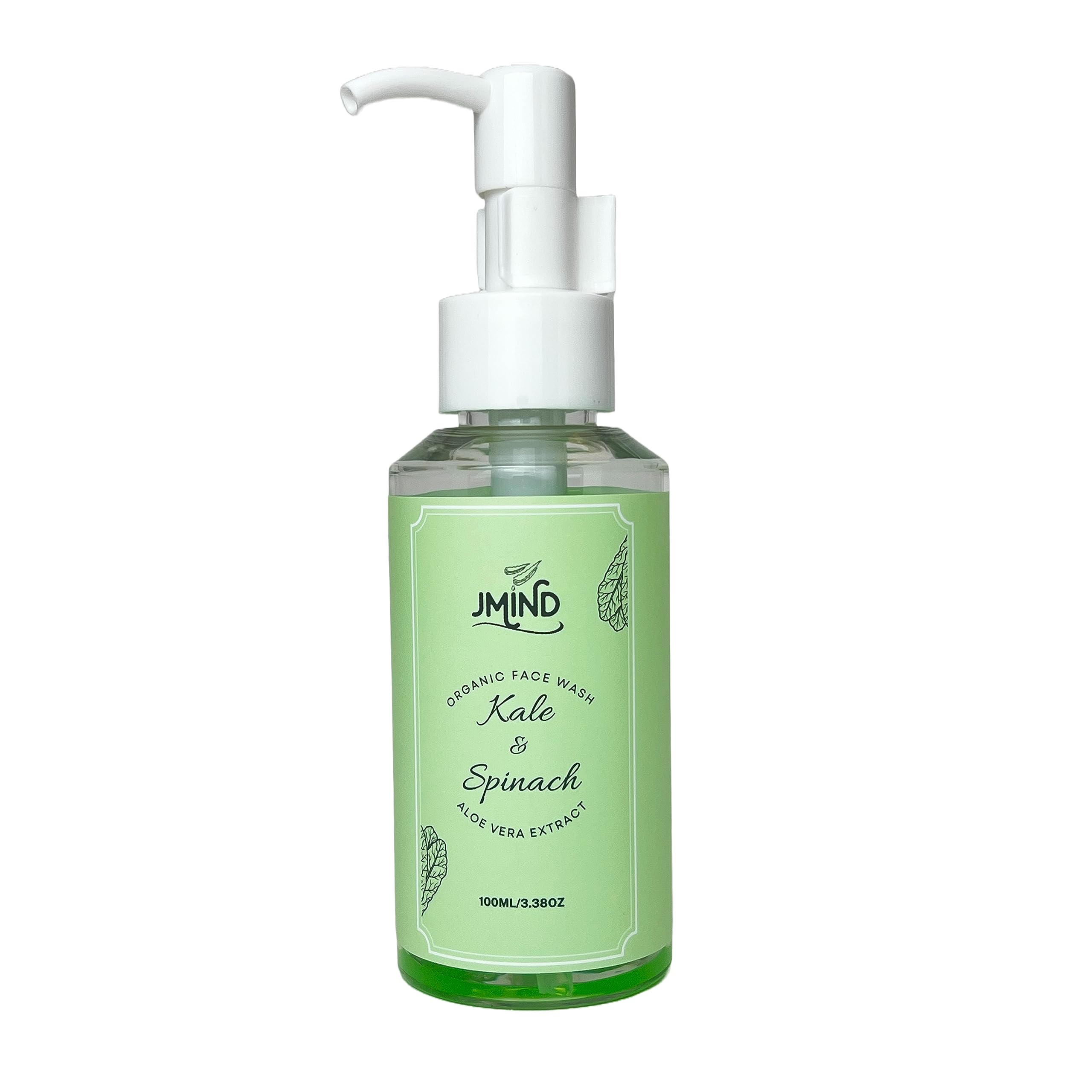 JMind Kale & Spinach Organic Face Wash Vegan Daily Face Wash Green