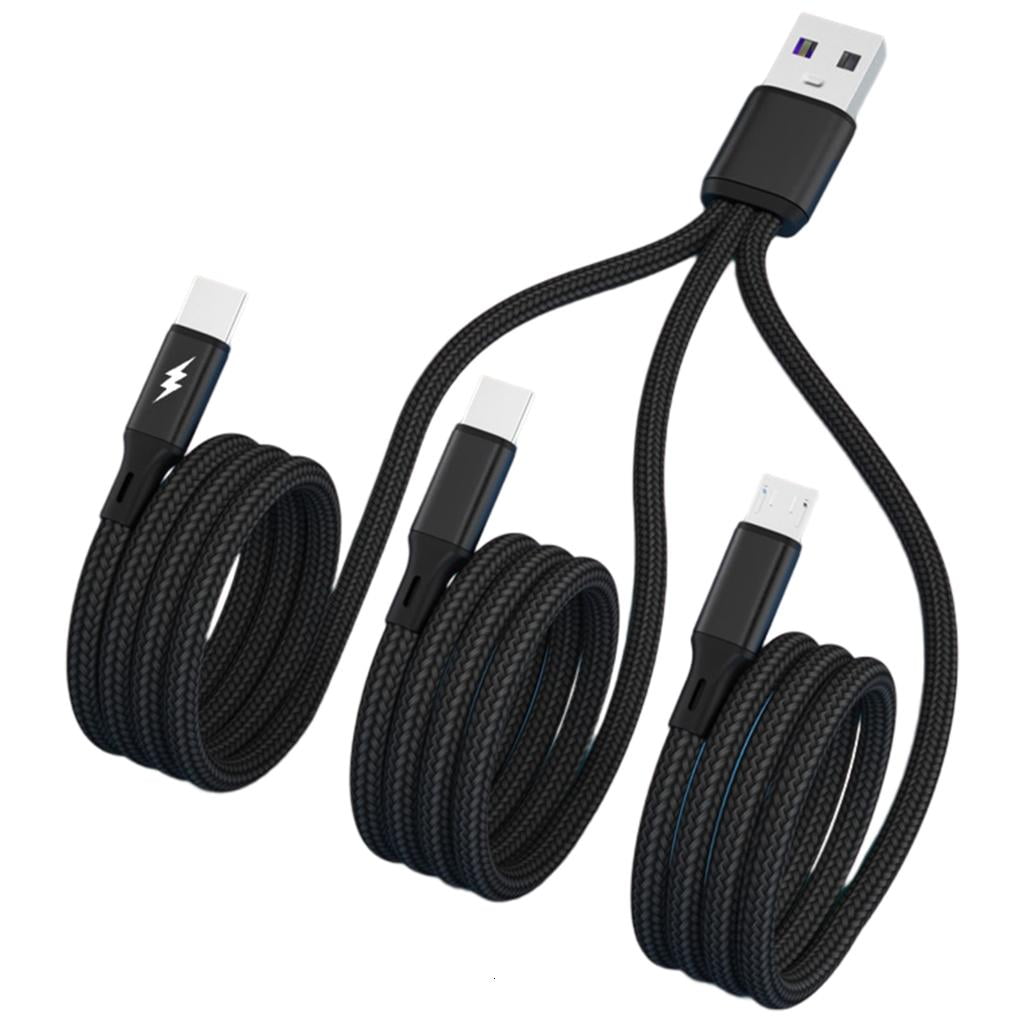 JNANEEI 3 in1 Multi Charging Cable USB to Type C Micro USB Connector ...