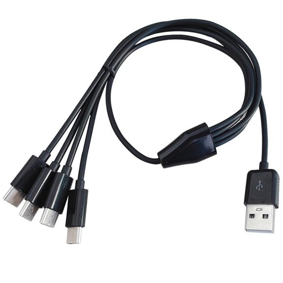JNANEEI 50cm Multi USB C Splitter Cable 4 in 1 Charging Cord with 4 Type-C Male Plug