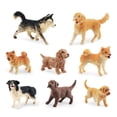 thumbnail image 1 of JNANEEI Dog Figurines Playset 8PCS Realistic Detailed Plastic Puppy Figures Toy Dogs Cake Topper for Kids, 1 of 13