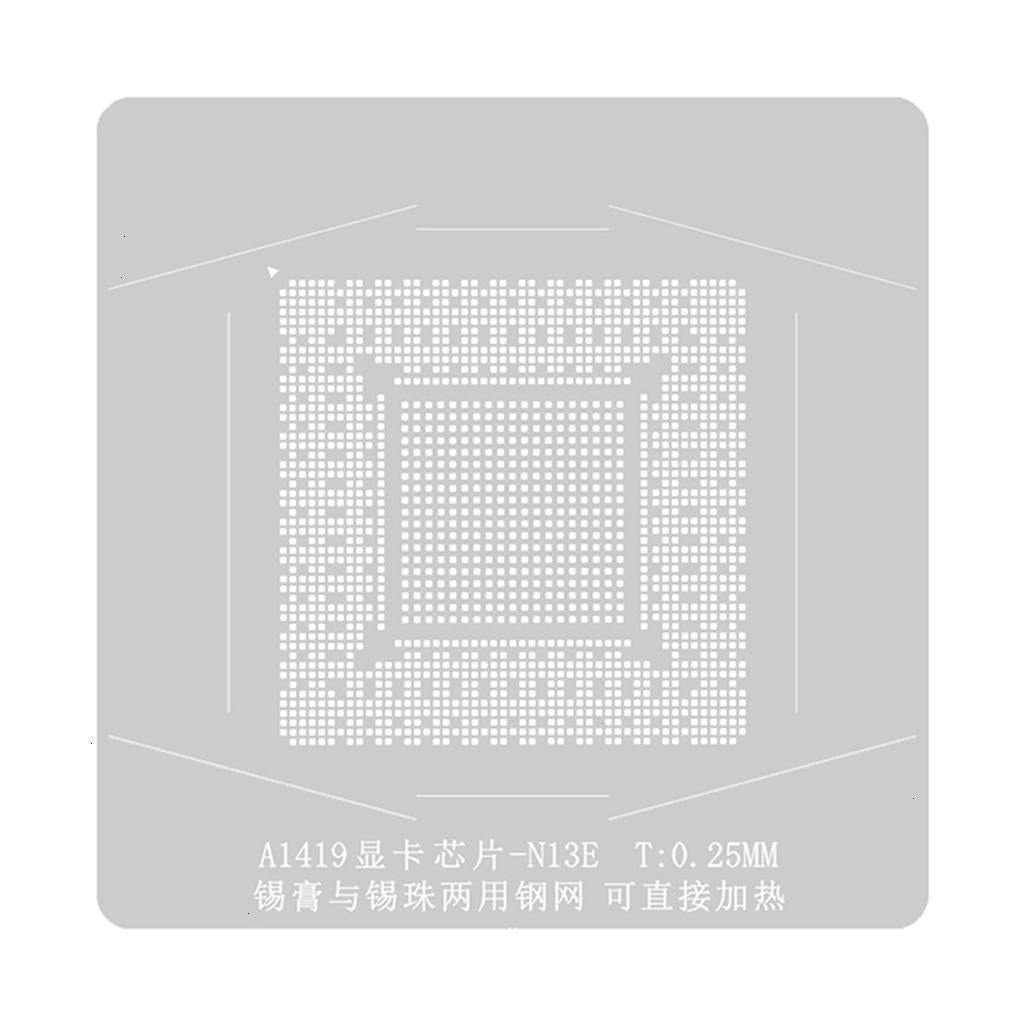 JNANEEI GPU BGA Reballing Stencil Template Station For AMD GPU A1419 ...