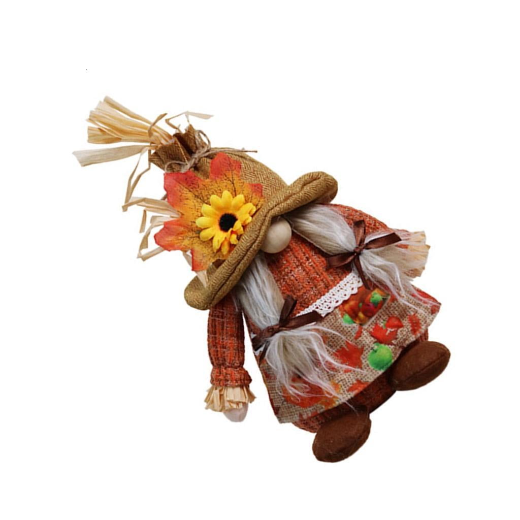 JNANEEI Harvest Festival Figure Swedish Doll Party Setting Window ...
