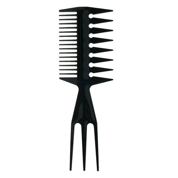 JNANEEI Retro Women Men Oil for Head Styling Hairbrush Wide Tooth Hair Comb Pick Fish Bone Shaped Fork Salon Hairdressing Tool