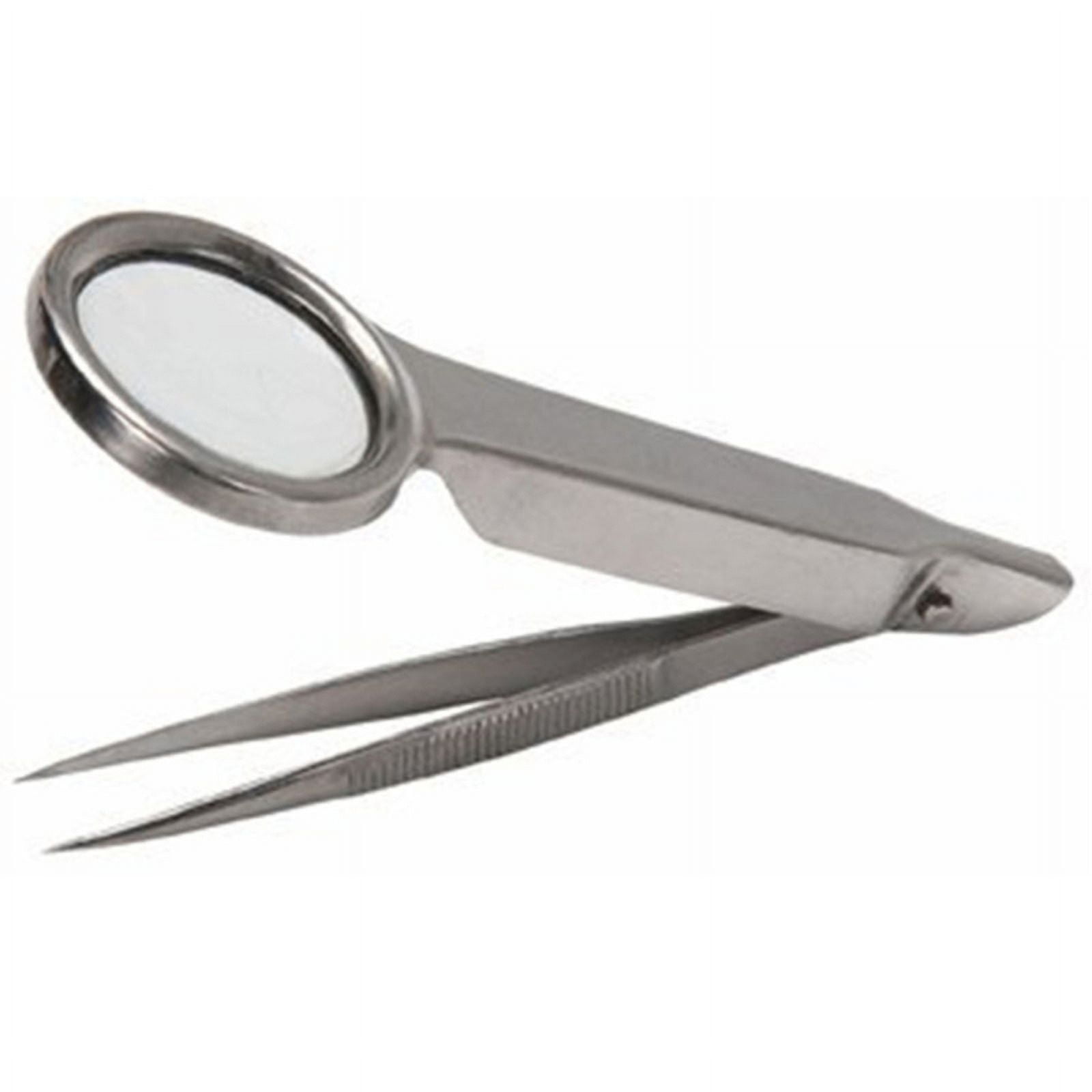 JNANEEI Stainless Steel Magnifier Multifunctional with Tweezer