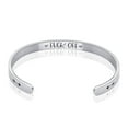 thumbnail image 1 of JNB/0863/Inspirational Engraved Stainless Steel Cuff Bracelet Personalized Gift, 1 of 6