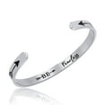 thumbnail image 1 of JNB/0882/Inspirational Engraved Stainless Steel Cuff Bracelet Personalized Gift, 1 of 5