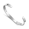 thumbnail image 1 of JNB/3024/ Stainless Steel Star Cuff Bracelet for Personalized Gift, 1 of 13