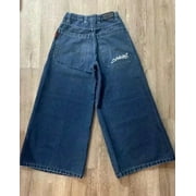 JNCO High quality Embroidered graphic jeans Y2K Hip Hop baggy jeans Men Women 2000s clothing aesthetic Harajuku wide leg jeans RJ