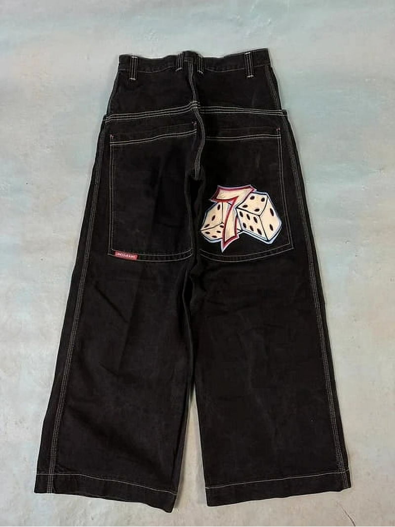 JNCO Jeans Y2K Womens Harajuku Retro Hip Hop Embroidery JNCO Jeans Y2K Womens Harajuku Retro Hip Hop Embroidery