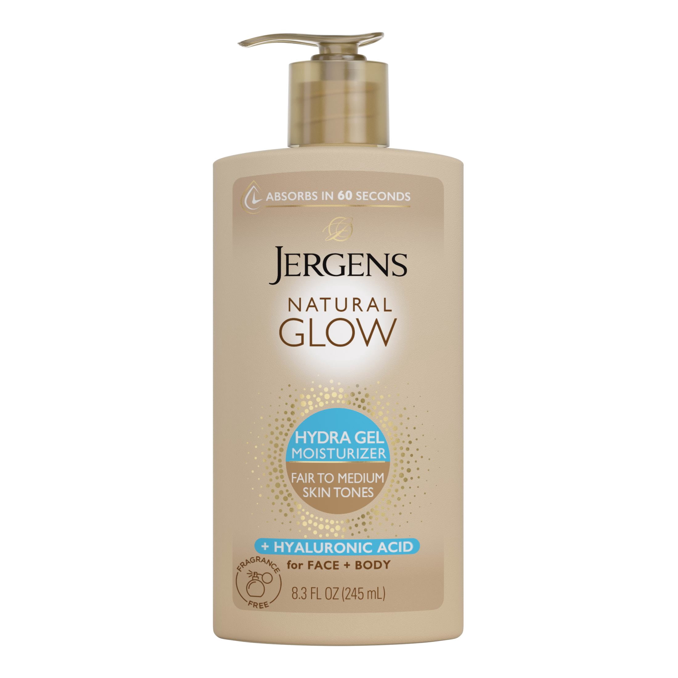 Jergens Natural Glow Hydra Gel Moisturizer, Gradual Tanning Lotion