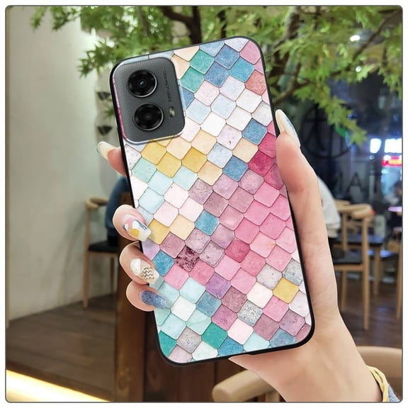 JNG-Phone Case For MOTO G 5G 2024, Anti-knock Shockproof protective Waterproof Fashion Design Anti-dust TPU Dirt-resistant Cartoon Soft case Full wrap Cover Durable Silicone Cute