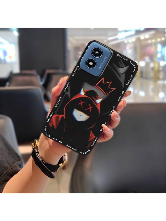 -Phone Case For MOTO G Play 2024/4G/5G, Anti-dust Dirt-resistant Protective TPU Waterproof Full wrap Back Cover Shockproof Cute Soft case Phone Protector Silicone Durable Cartoon