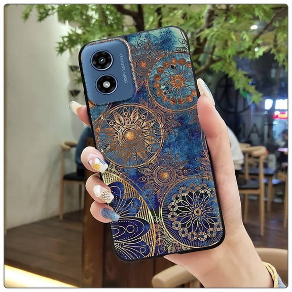 JNG-Phone Case For MOTO G Play 2024/4G/5G, Cover Silicone protective Soft case Dirt-resistant Back Cover Shockproof Durable Waterproof Cartoon Anti-dust Cute Anti-knock TPU Full wrap