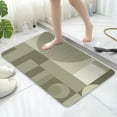 JNGSA Bath Mat Rug Super Absorbent Quick Dry Thin Bathroom Rugs Fit