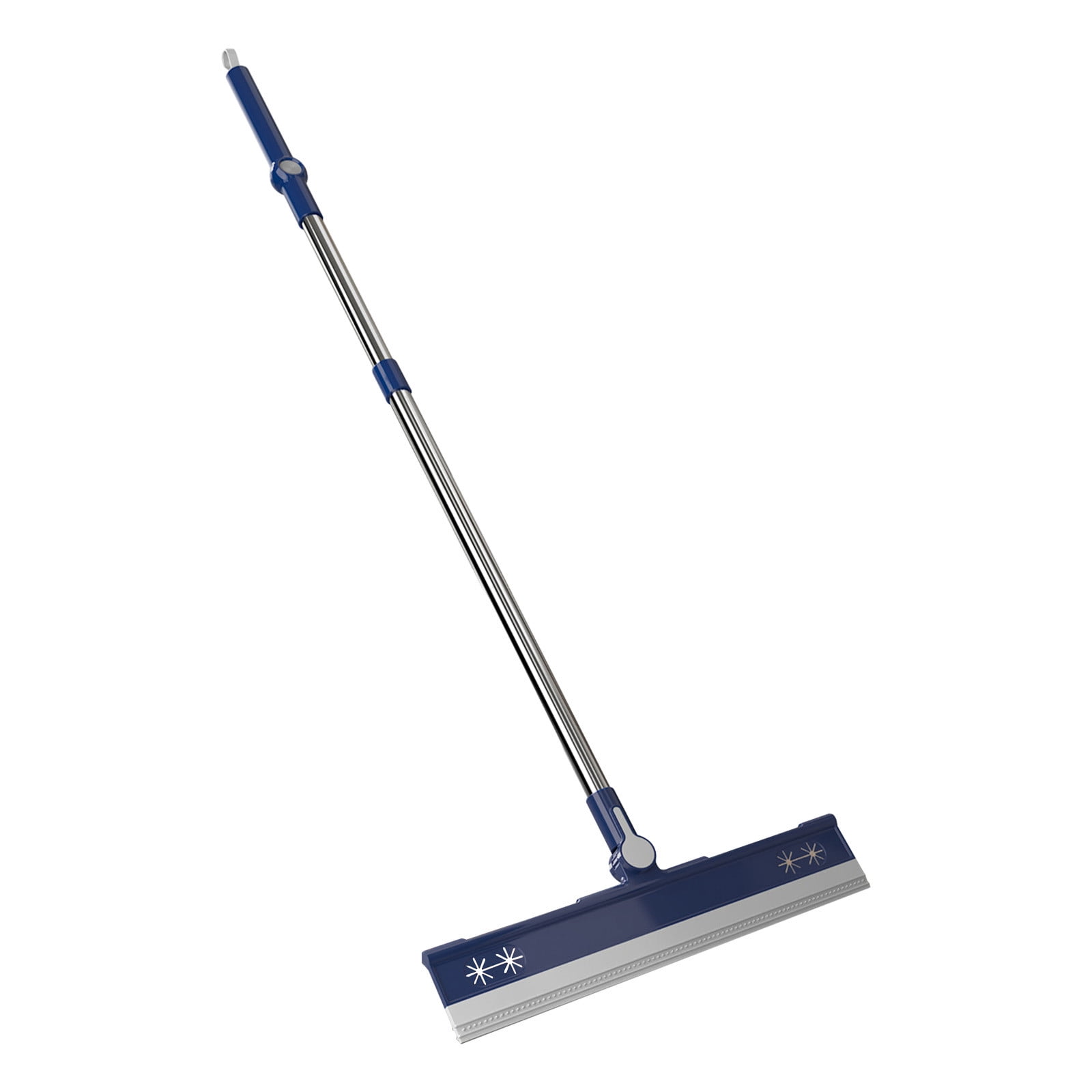 JNGSA Floor Squeegee Heavy Duty Scrubber with Telescopic Pole, Long