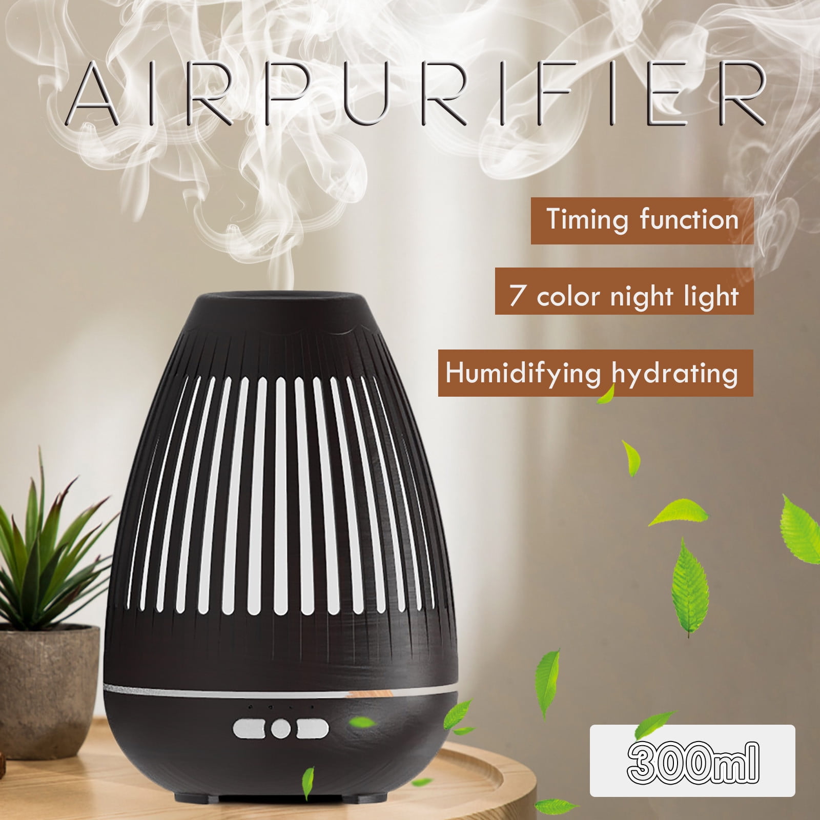 JNGSA Humidifiers For Bedroom With Vicks Vapor Liquid Humidifier With Essential Oil Diffuser